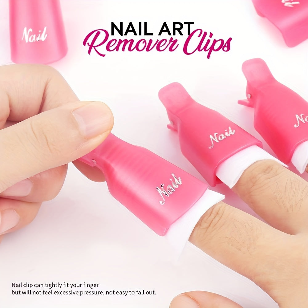 Gel Nail Polish Remover Kit with Clips & Tools