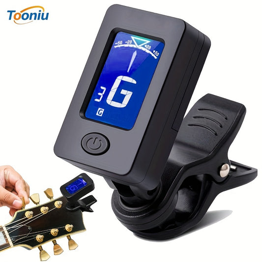 Clip On Digital Electronic Guitar Tuner Bass Ukulele Violin Mandolin Banjo