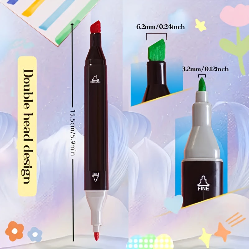 80 60 Dual Tip Marker Set for Art Students