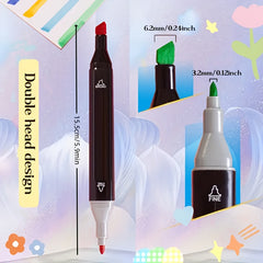 80 60 Dual Tip Marker Set for Art Students