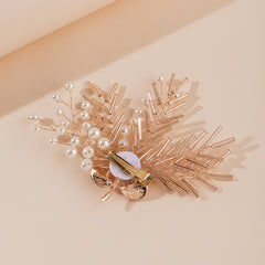 Rose Faux Pearl Hair Clip Wedding Hairpin Barrette Hair Ac