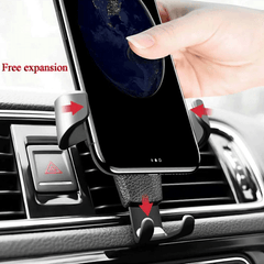 Gravity Auto Phone Holder Car Air Vent Clip Mount Mobile Phone Holder