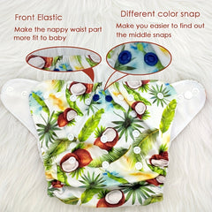 Waterproof Washable Reusable Cloth Diaper Nappy with Microfiber Insert