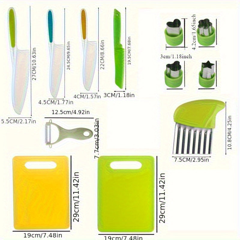Kids Kitchen Cooking Utensils Set - Safe Plastic Toys