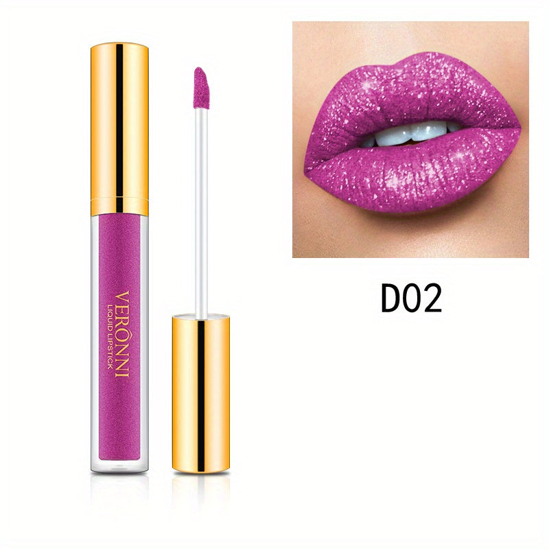 10 Colors Metallic Glitter Lip Gloss for Halloween Party