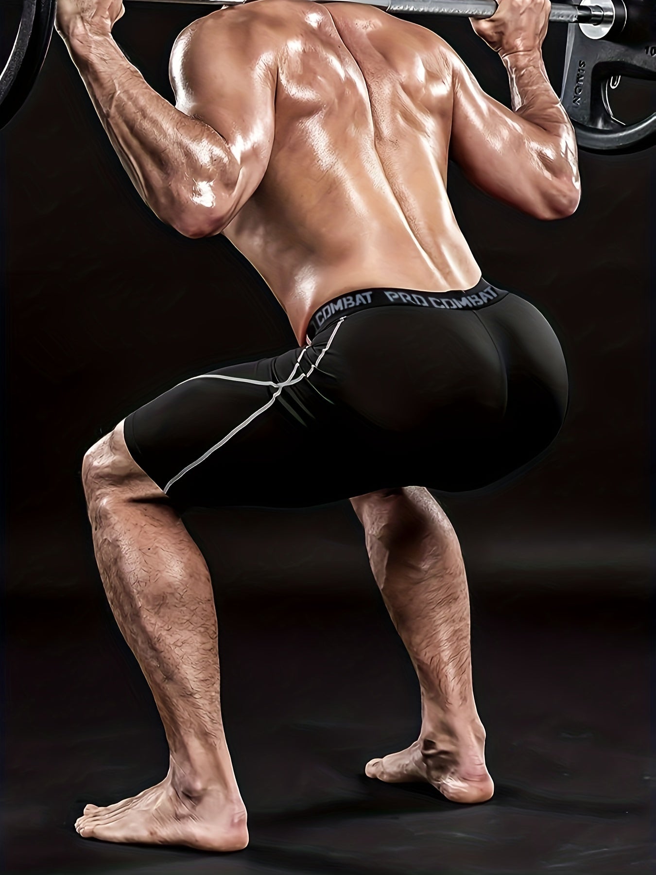 3 Pcs Men's Quick Drying Compression Sports Boxers Shorts