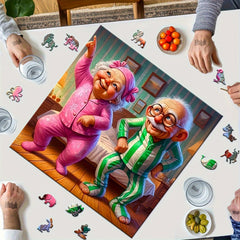 Charming Dancing Couple Wooden Jigsaw Puzzle