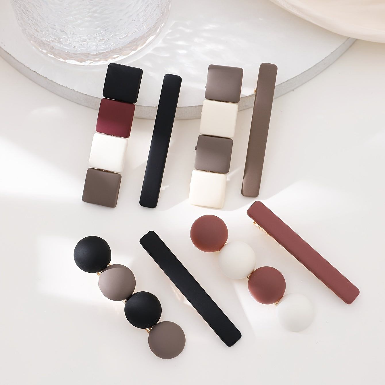 Vintage Geometric Hair Clips Metal Hair Pin for Women Girls