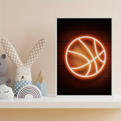 Minimalist Fruits Clover Basketball Flamingo Posters - Kids Room Decor