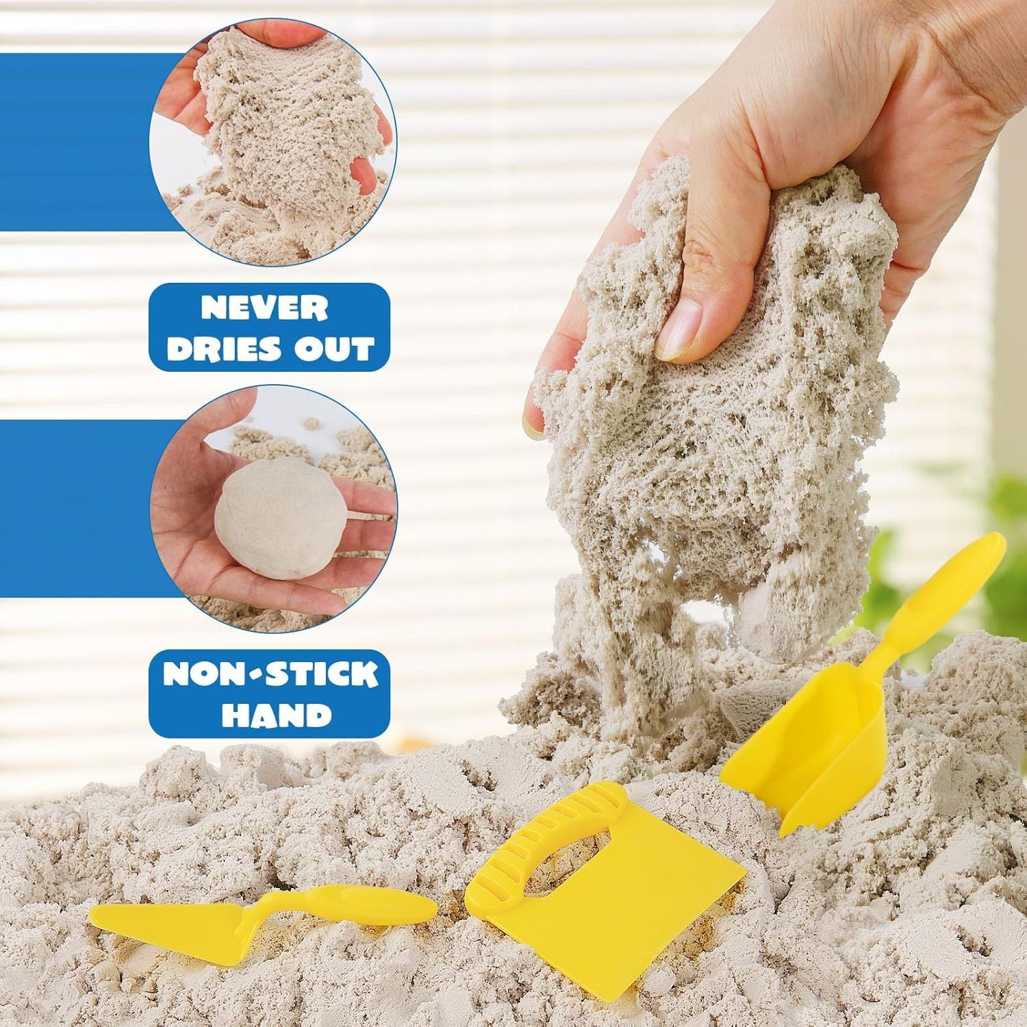 Magic Sand Set for Kids with Brick Mold and Tools