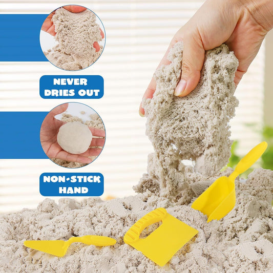 Magic Sand Set for Kids with Brick Mold and Tools