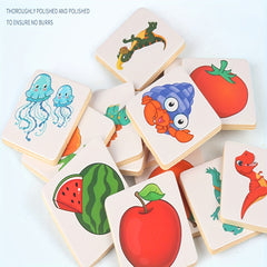 Wooden Puzzle Blocks for Shadow Matching Game