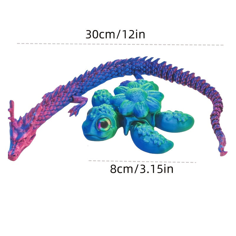 Vibrant Pink Turtle Figurine with Glowing Eyes