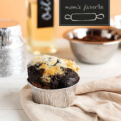 30pcs 8 Round Ramekins Muffin Cups Disposable Aluminum