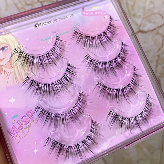 Natural Thick False Eyelashes Soft Reusable Lashes