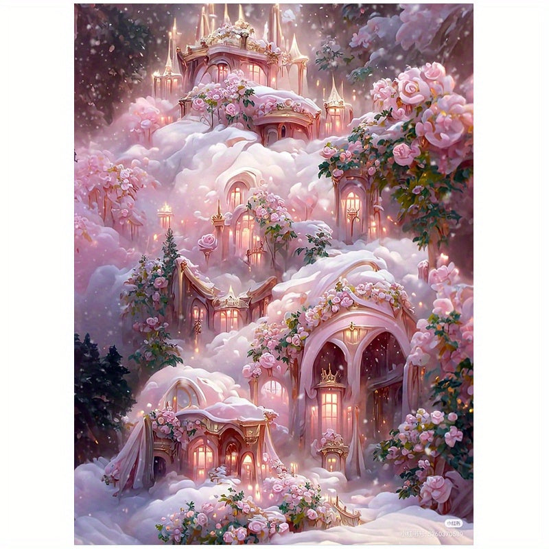 5D Castle Diamond Painting Set for Beginners - 11.8x7.88 Inches