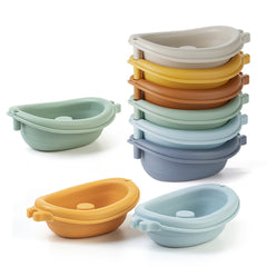 Colorful Stacking Boat Bath Toys for Kids - Durable ABS Material