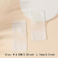 Lace Floral Short Fingerless Gloves for Women