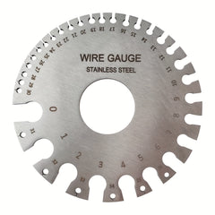 Stainless Steel Welding Gauge Dual Sided Round Wire Sheet Measurement Tool
