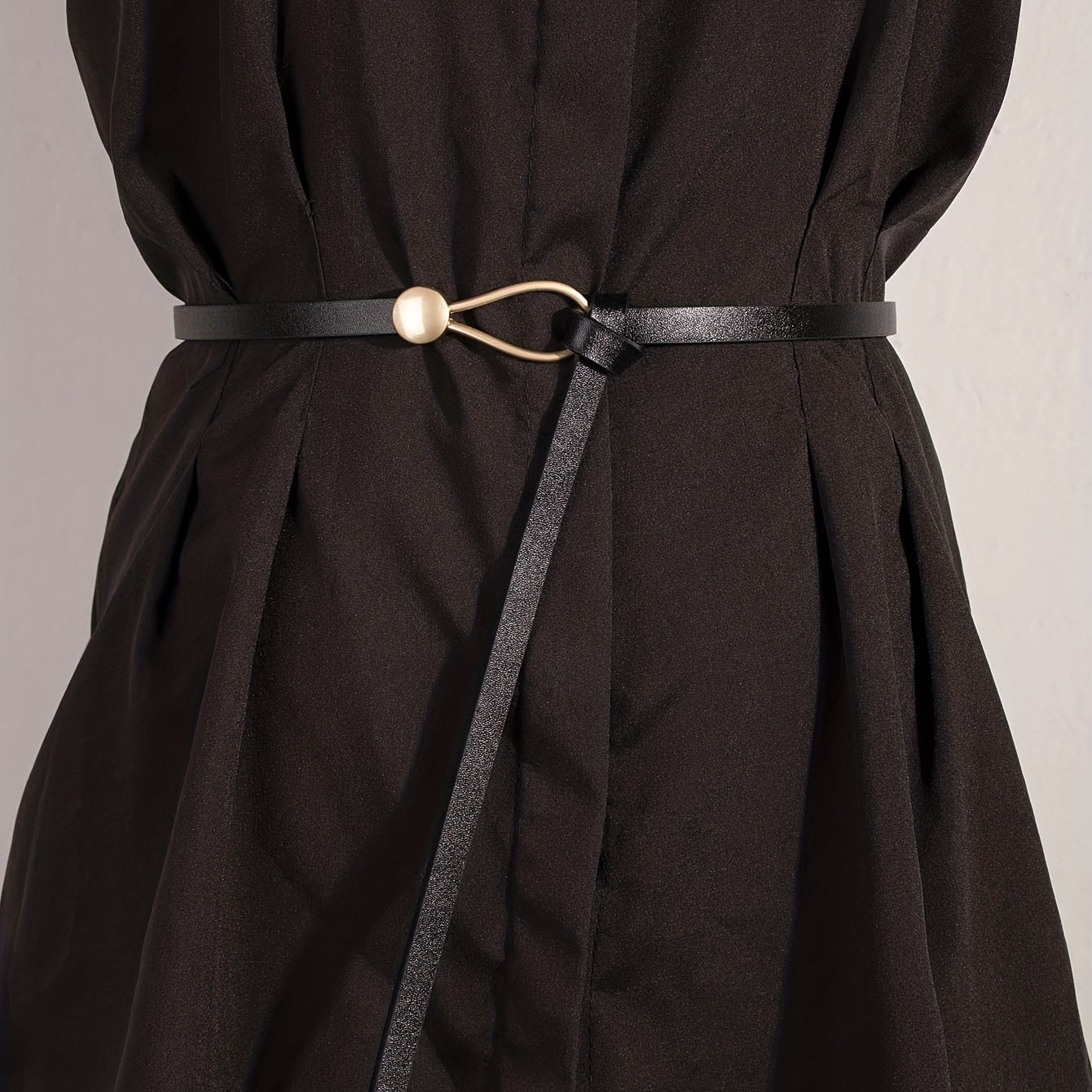 Thin Casual Waistband Decorative Dress Girdle PU Leather Jeans Pants Belt