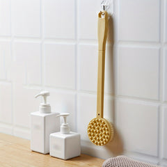 Long Handle Shower Brush Silicone Back Scrubber