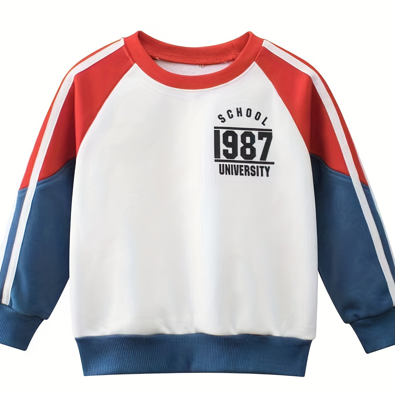 Boys Fleece Pullover Sweatshirt Long Sleeve Crew Neck Tops