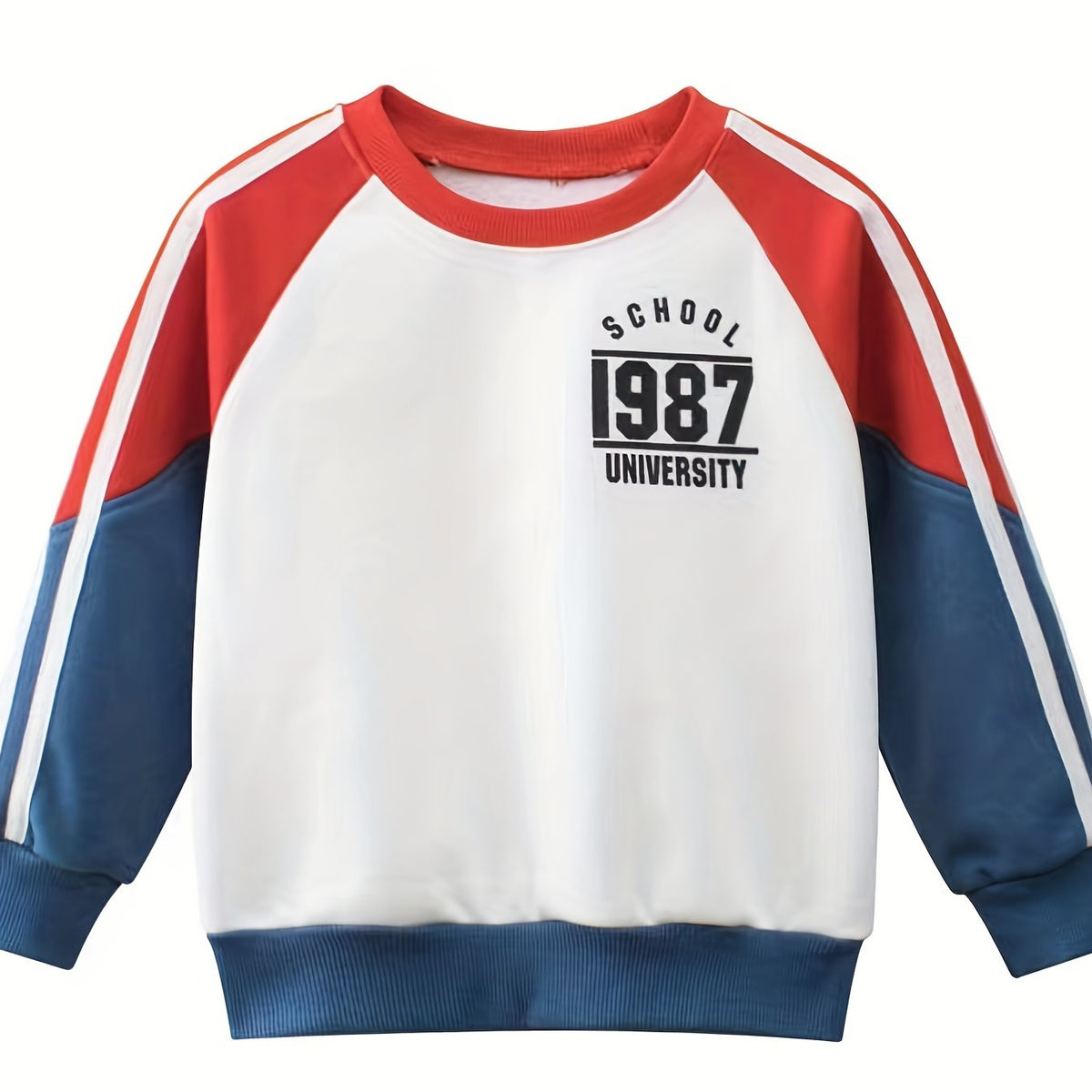 Boys Fleece Pullover Sweatshirt Long Sleeve Crew Neck Tops