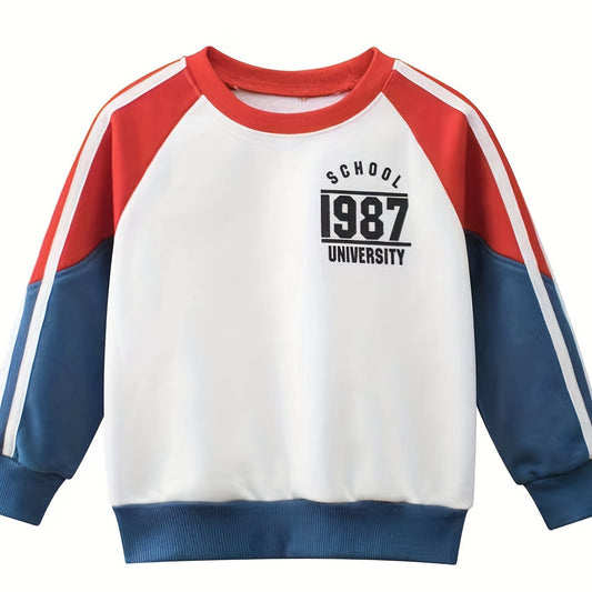 Boys Fleece Pullover Sweatshirt Long Sleeve Crew Neck Tops