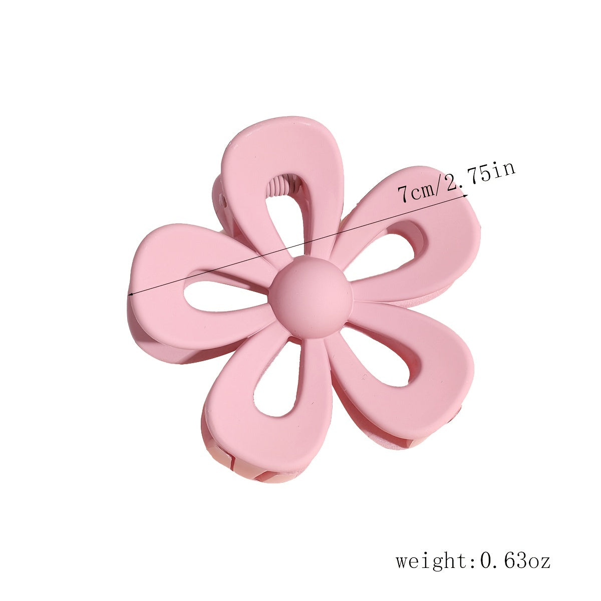Matte Flower Hair Claw Clip Non Slip Strong Hold Grip Hair Jaw Clip