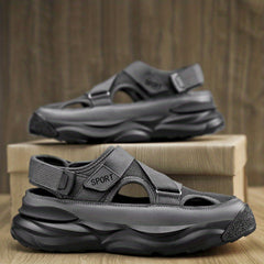 Men's Mesh Slip On Platform Sandals