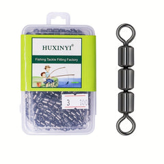High Speed 3 Roller Swivel Ring Fishing Line Connector