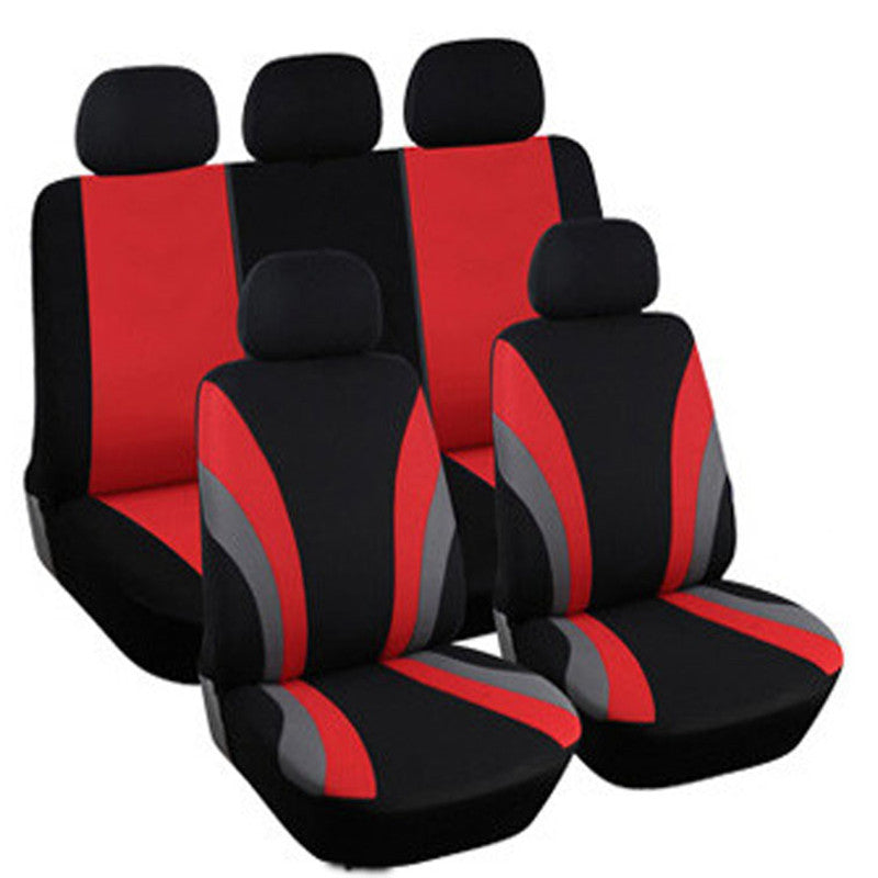 9pcs Tri Mosaic Pattern Car Seat Cover