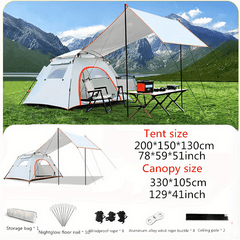 Portable Folding Canopy Integrated Automatic Camping Canopy Tent
