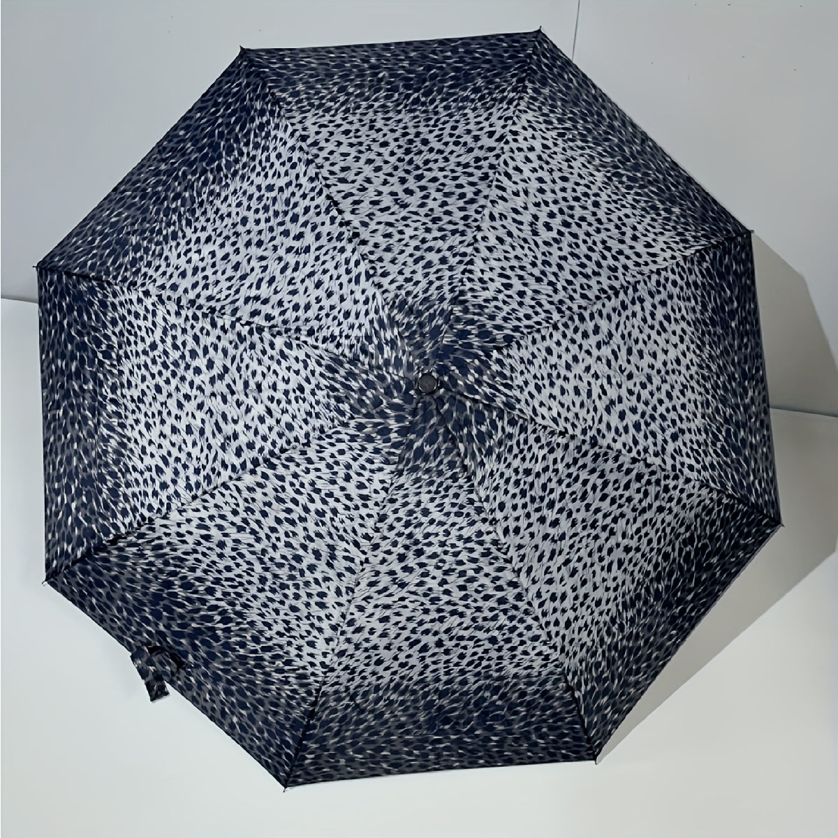 Leopard Grain Print Umbrella Folding Waterproof Windproof Umbrella