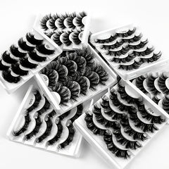 8D Cat Eye Faux Mink Lashes 5 Pairs Pack