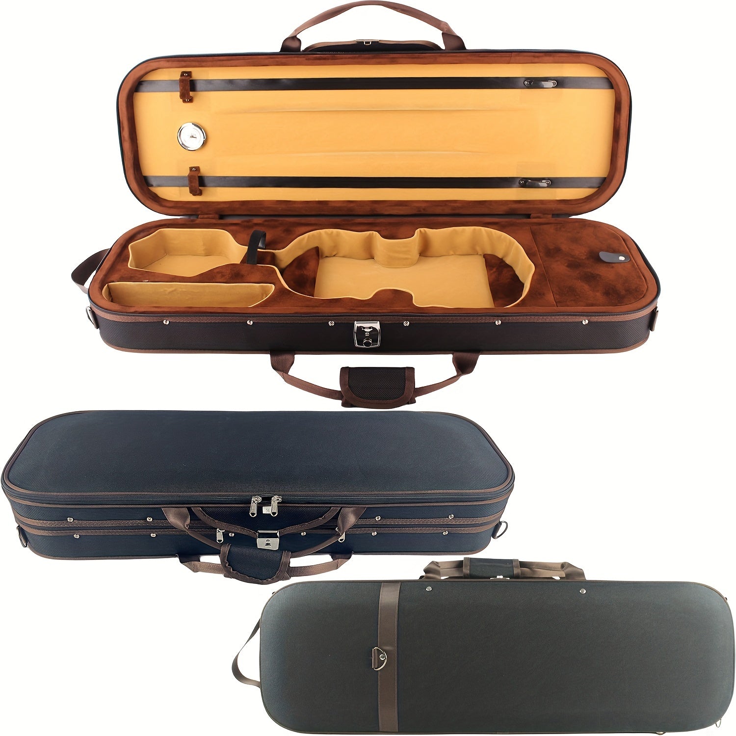 Foam Square Violin Case with Hygrometer, Violin Accessory