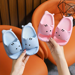 Girls Elephant Slides Non Slip Slippers for Indoor Outdoor Use