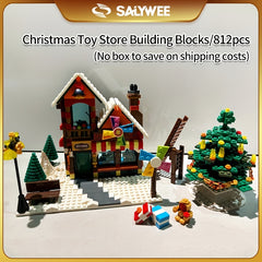SALYWEE Christmas Post Office Building Blocks Model Toy