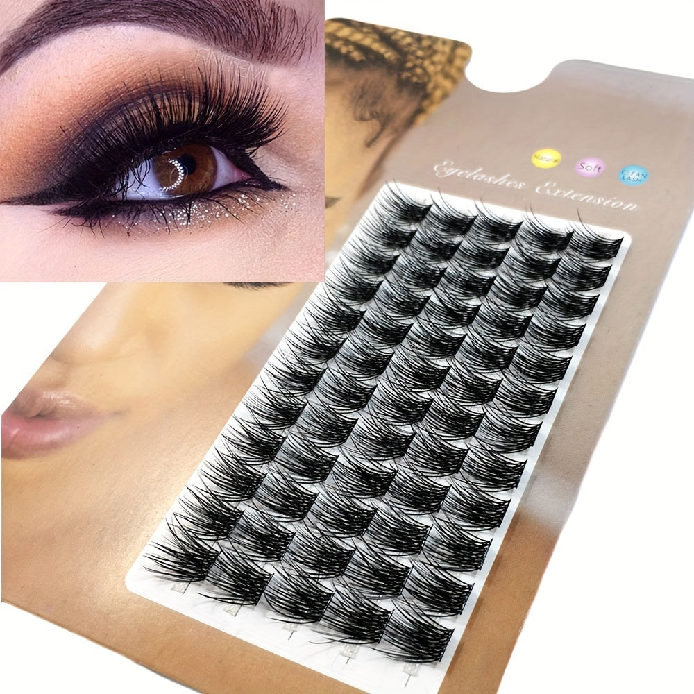 DIY Eyelash Extension C D Curling Volume Lashes Cluster