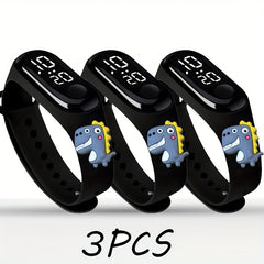 Dinosaur Pattern Electronic Watches Set