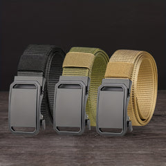 Men's Zinc Alloy Ratchet Belt Unisex Fits Any Waist