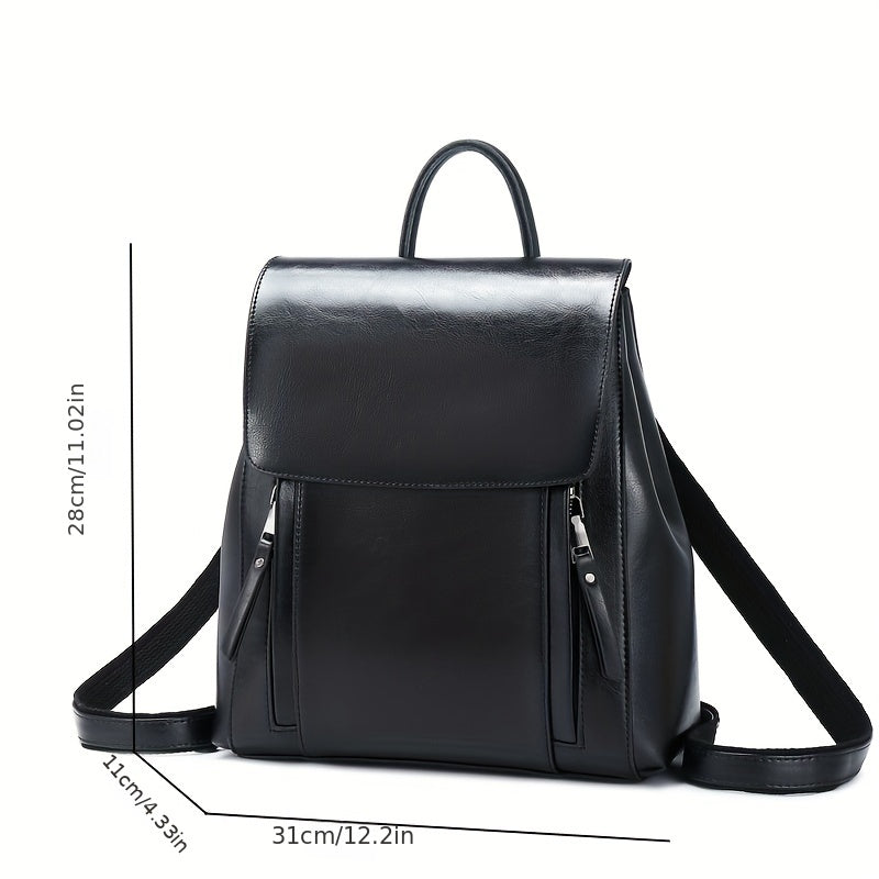 Stylish Solid Rucksack Large Capacity Bag For Work