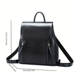 Stylish Solid Rucksack Large Capacity Bag For Work