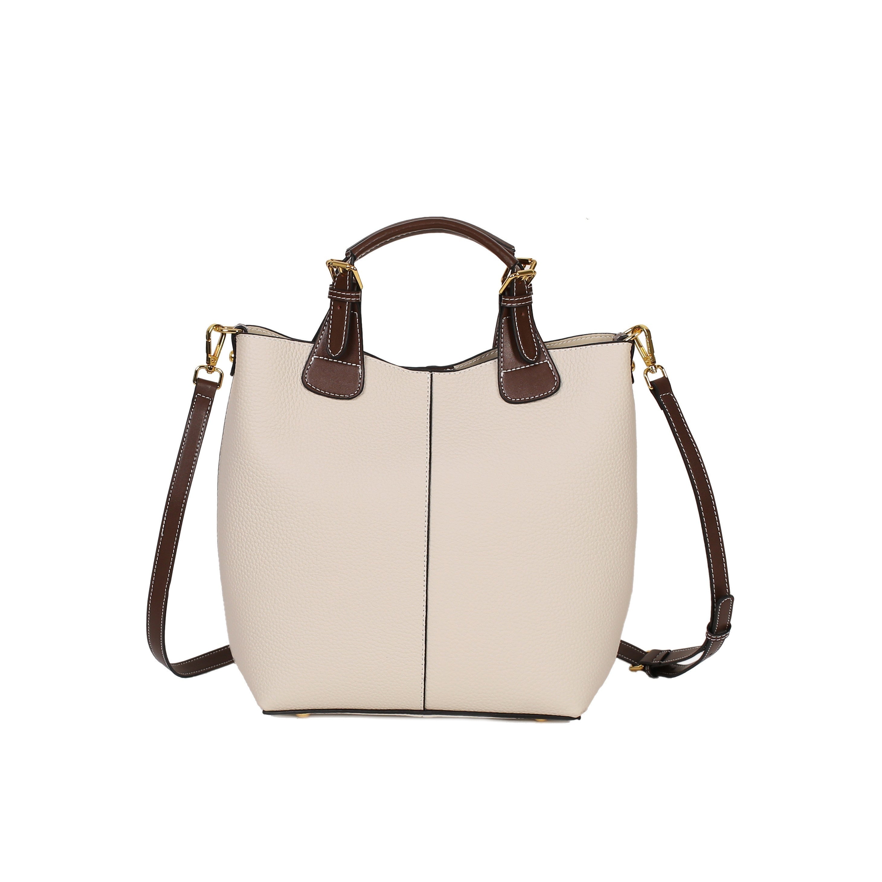 Leather Crossbody Bag Stitching Shoulder Bag