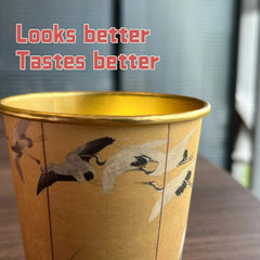 20pcs Disposable Golden Paper Cups Fancy Unique Designs for Hot Cold Drinks
