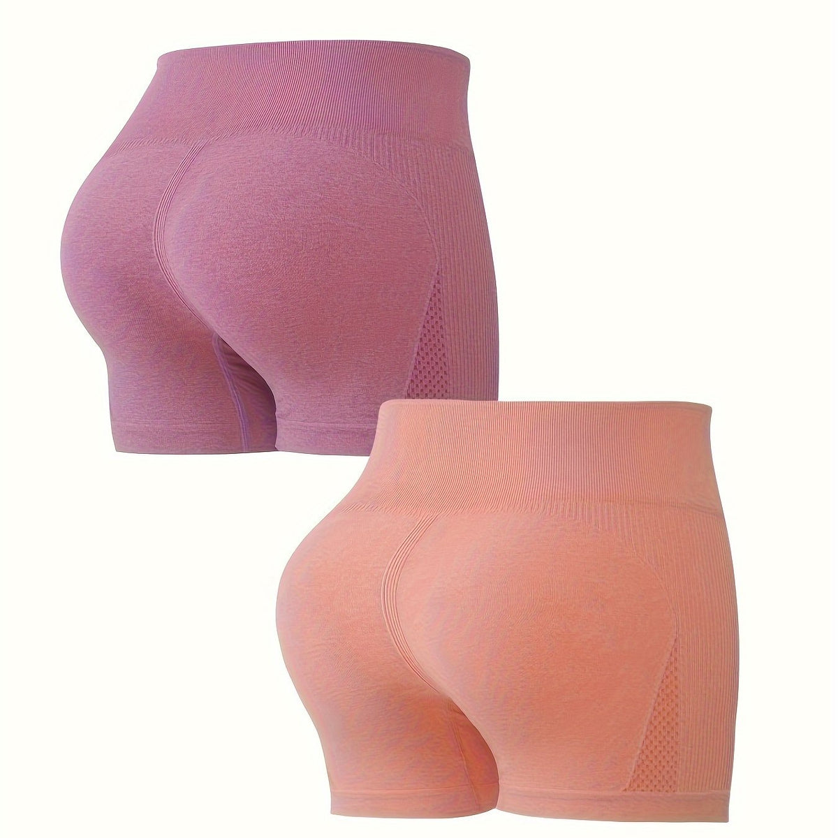 2pcs Seamless Leggings Yoga Running Shorts Women's Clothing