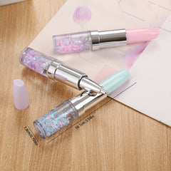 0.5mm Gel Pen for Girls with Lipstick Pen & Red Pocket Bag
