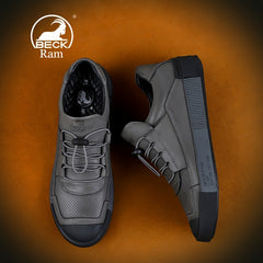 Men's Leather Lace Up Casual Shoes