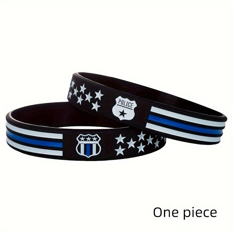 Flag Rubber Bracelet Silicone Wristband Unisex