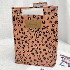 Leopard Thermal Lunch Bag Insulated Cooler Tote Storage Case Box